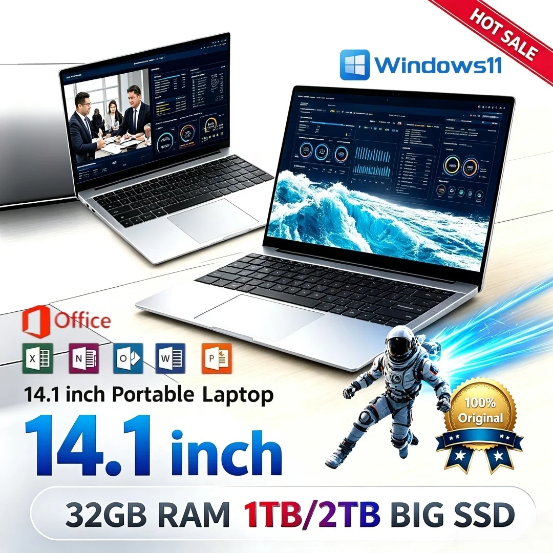 Ssd 2Tb - Draagbare laptop, trendy 14,1 inch, Intel