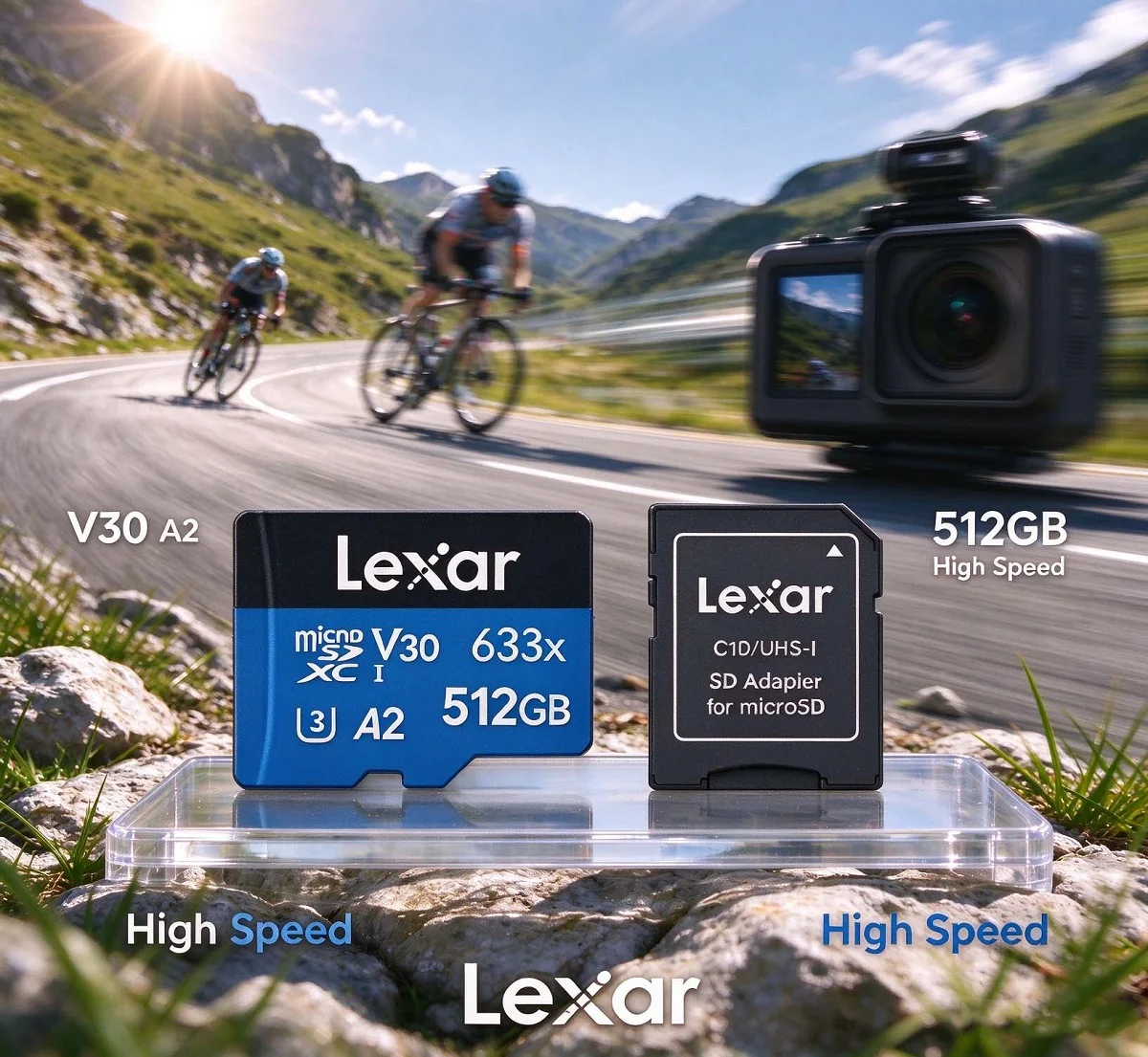 Memory Card Ssd - Lexar BLUE-serie 633x, snelle UHS-I microSDXC-geheugenkaart,