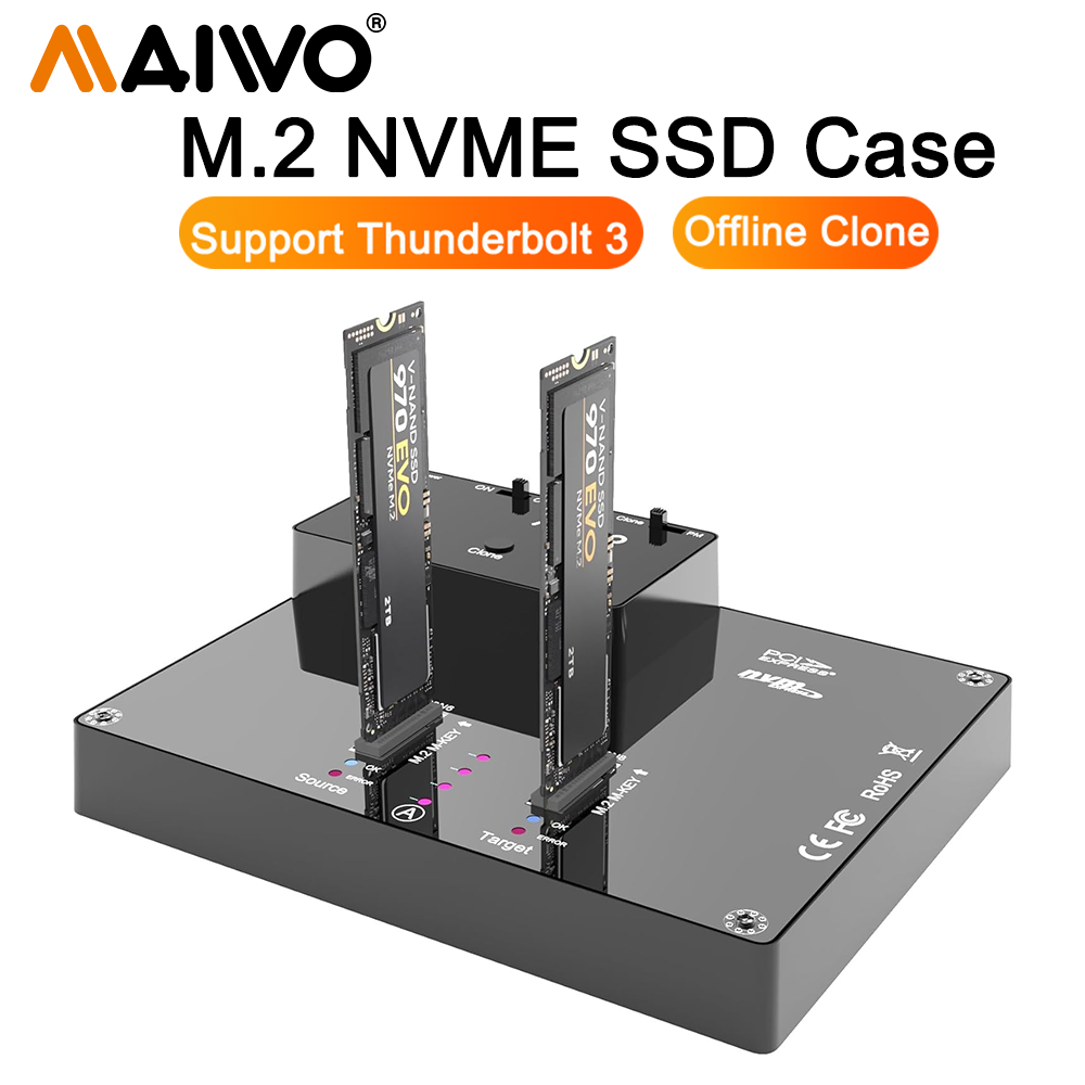 MAIWO 2 Bay M2 NVMe-dockingsta - 8Tb M2 Nvme Ssd recensie en prijs