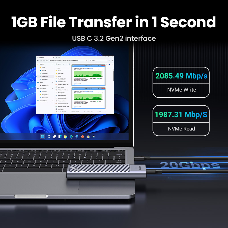 UGREEN 20Gbps M2 SSD-behuizing - 8Tb M2 Nvme Ssd recensie en prijs